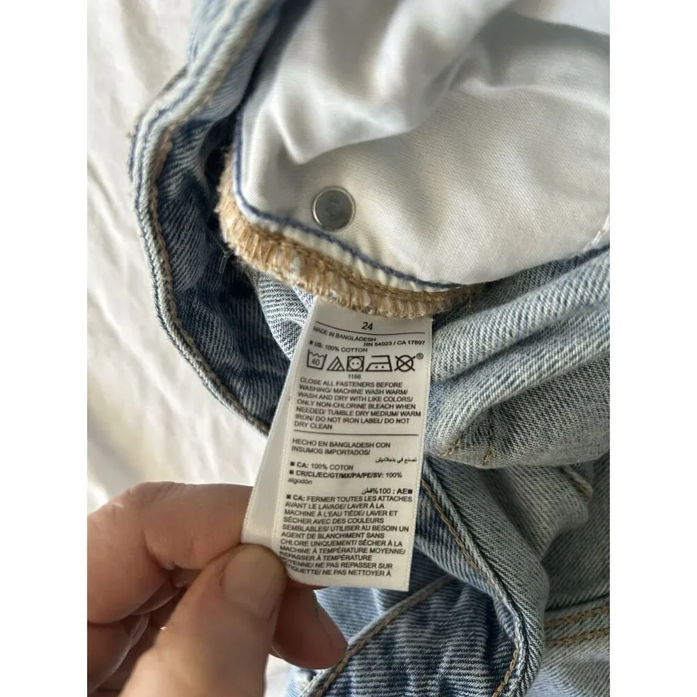 Old Navy Denim High Rise Secret Smooth Pockets Midi Skirt Plus Size 24 3XL